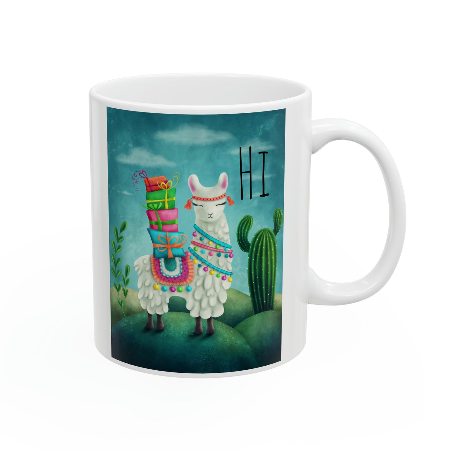 Hi Llama…Ceramic Mug 11oz