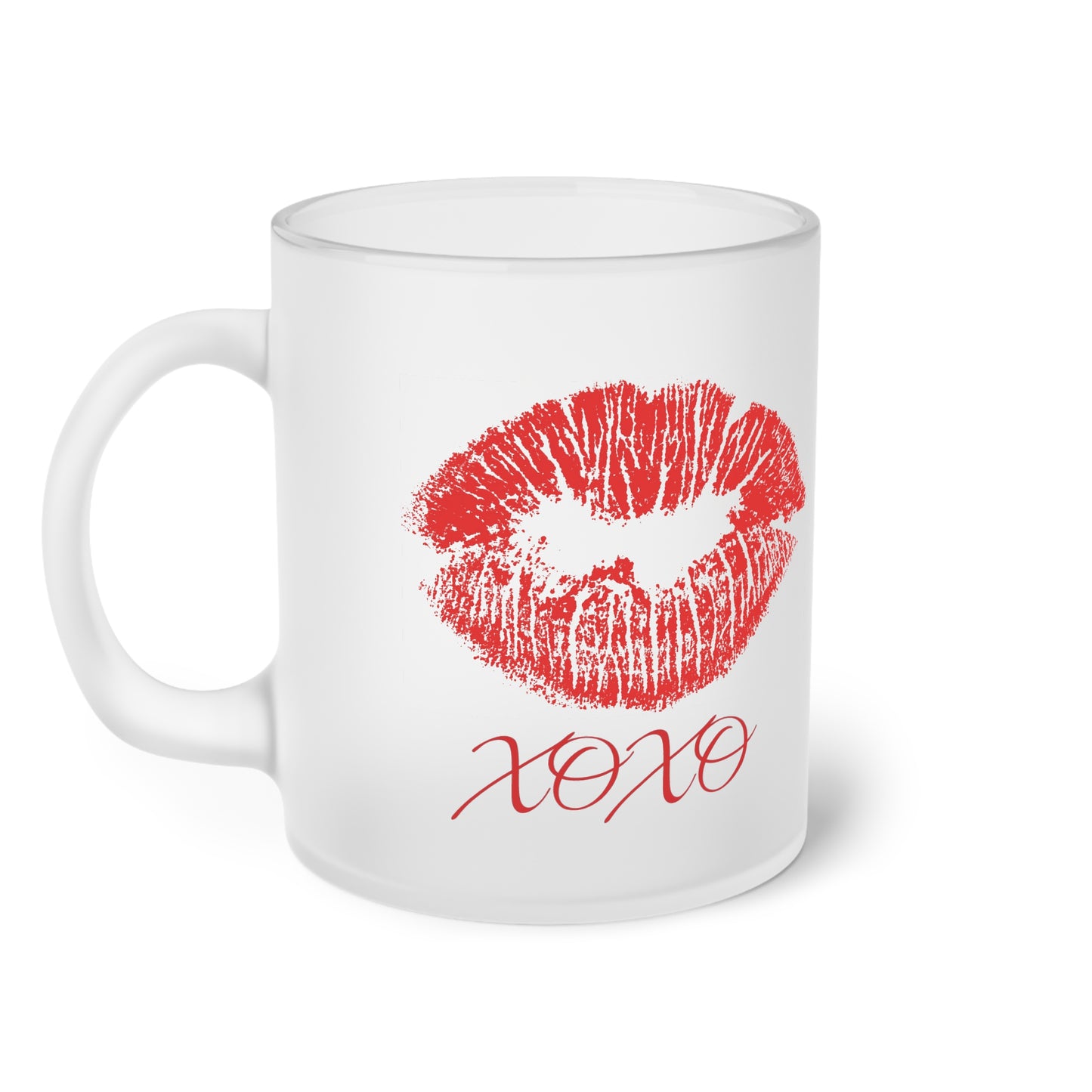 XOXO Frosted Glass Mug