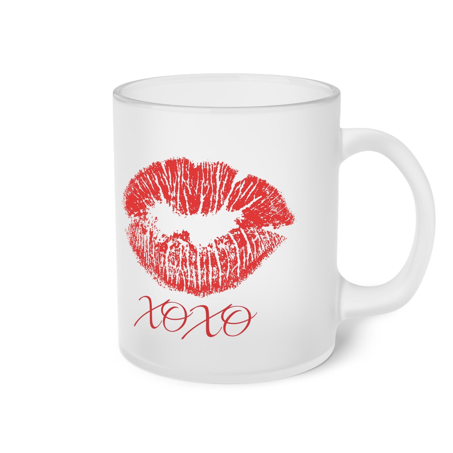 XOXO Frosted Glass Mug