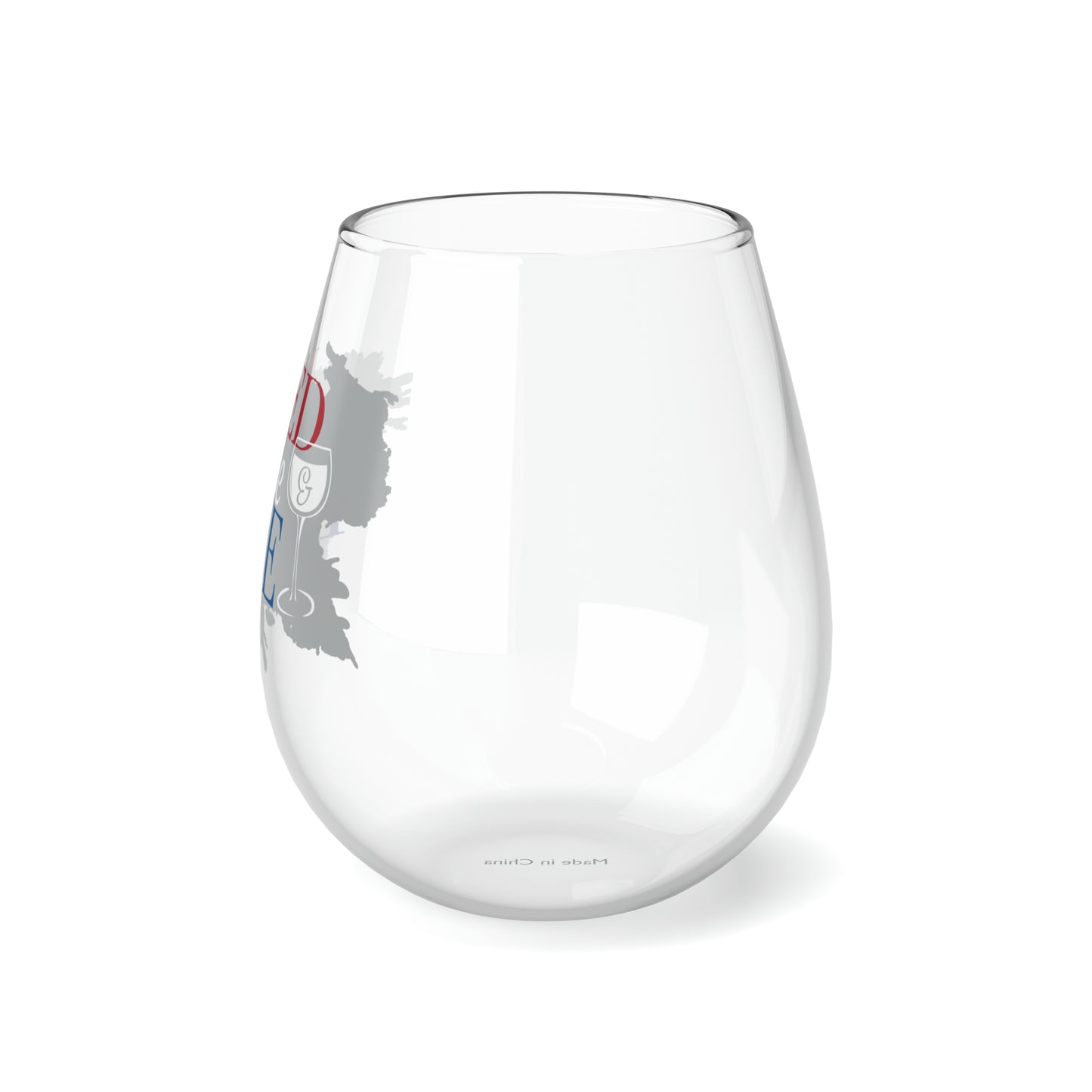 Bed Wine Blue…Stemless Wine Glass, 11.75oz