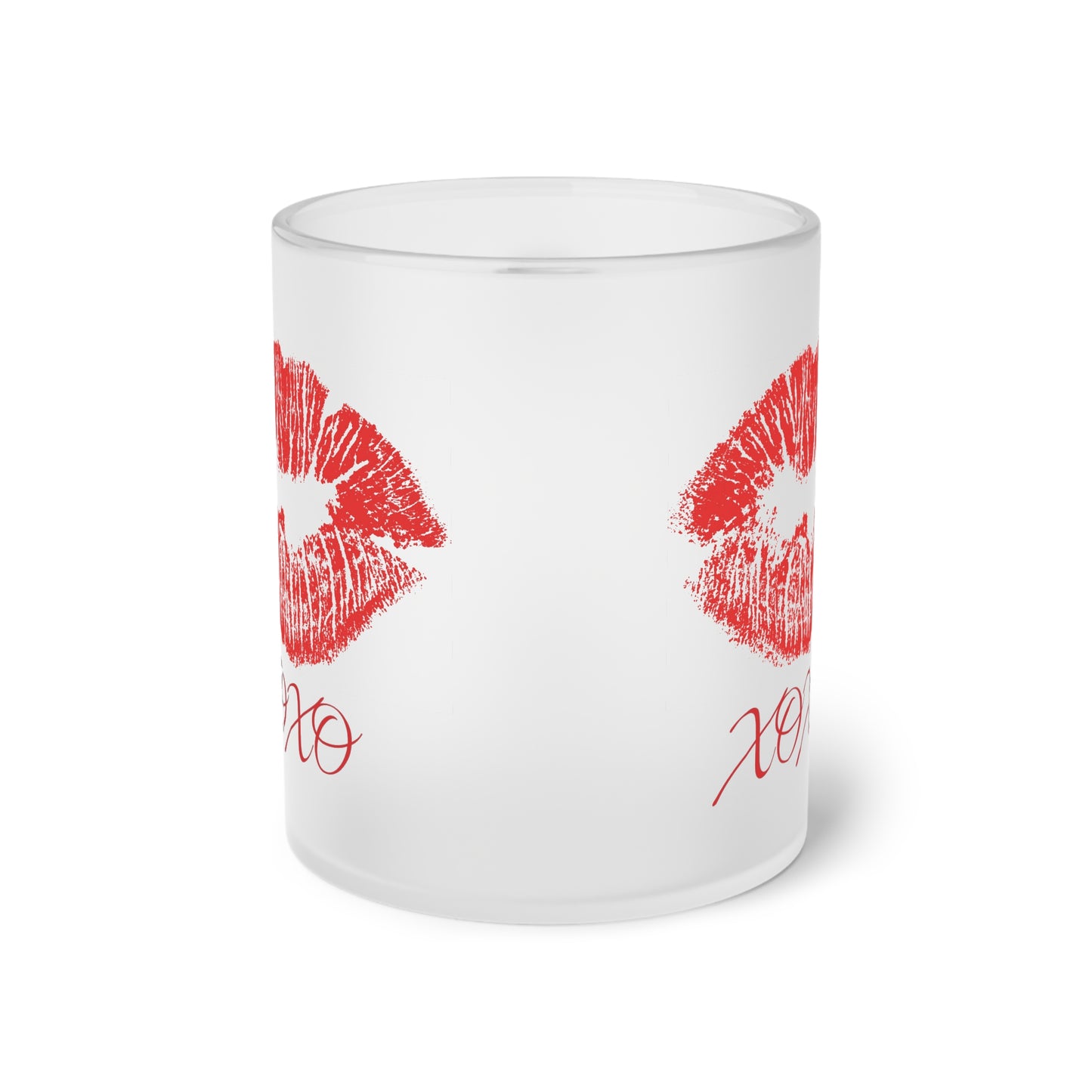 XOXO Frosted Glass Mug